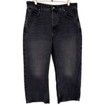 Free People  We The Free Deep Trance Dropped Boyfriend Barrel Jeans Black Size 30 Photo 3