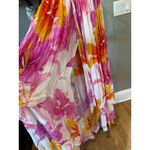 retrofete Ina Chiffon Maxi Dress Bianco Primavera Womens Size Medium Pink Photo 10