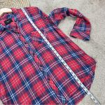 Rails  Women’s Button Down Shirt Longsleeve in Plaid Hunter Coral Indigo Size L Photo 12