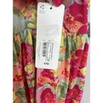 Peyton & Parker Bright Floral Ruffled Smocked Tie Back Maxi‎ Dress Size Large Photo 4