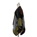 Andrew Marc NWT MARC NEW YORK  COLOR BLOCK PONCHO SHAWL  TASSEL ONE SIZE Photo 4