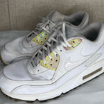Nike  Air Max White and Neon Yellow Sneakers Photo 0