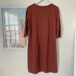 Lou Lou Everyday Nursing Maternity Dress in Cooper Size Large Orange Photo 6