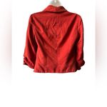 Cartonnier by Anthropologie Ladies Red Orange Open Front Blazer Size 4 Photo 3