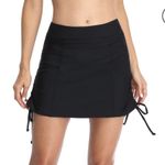 Charmo Women Swim Skirt Drawstring Skirted Tummy Control High Waist Swimsuit Bottoms Photo 1