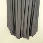 Ramy Brook  Jessy Black Midi Shirred Asymmetrical Front Side Skirt Size 4 Photo 5