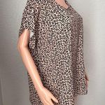Good Times & Great Adventures Top Womens XL Leopard Cheetah Lightweigh Print #44 Black Photo 2