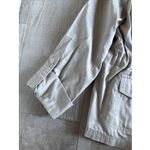 Caslon  By Nordstrom 100% Cotton Utility Style Jacket Lightweight Taupe‎ Sz L Photo 2