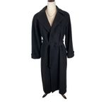 Ralph Lauren  LRL Camel Hair Robe Style Wrap Coat Women’s 4 Black Old Money *Read Photo 2