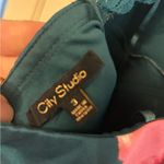 City Studio Skater Floral Teal Dress Blue Photo 3