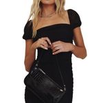 Princess Polly  Charvi Mini Dress Black Size 4 Photo 1