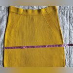 Mara Hoffman  Organic Cotton Stretchy Yellow Susan Rib Knit Pencil Midi Skirt -XL Photo 4