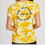SoulCycle  Yellow Camo Short Sleeve Graphic Tee Photo 2