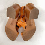 Barbara Barbieri Leather Stacked Heel Sandal in Light‎ Brown Size 8 Photo 6