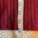 C'Est La Vie Womens Mock Neck Sweater Ribbed Long Sleeve Button Cuff Maroon XL Red Photo 6