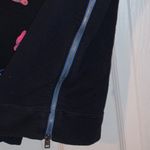 Hollister Women's Navy Vintage Roller Skates Zip Pullover Sweater Girly Size Sm Photo 4