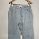 Pink Lily  Wide Leg Flare Light Wash Jeans Size 30 Photo 2