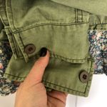 We The Free  People Olive Green and Floral Sargent Jacket Size XS Photo 6
