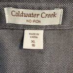 Coldwater Creek  Charcoal Button-Down Shirt Photo 2