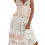 Amazon White floral Maxi Dress Photo 0