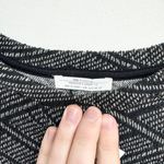 ZARA Trafaluc Black White Geometric Print Knit Short Sleeve Shirt Dress Small Photo 1