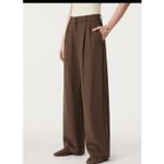 Brand New OGL Women's Size Small Brown Wide Leg High Waisted Pants Trousers Photo 1