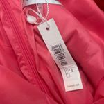 Trina Turk  Dress Size 14 Pink Crepe Sheath Ruffle Neck Sleeveless V-Neck New Photo 4