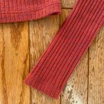 Urban Outfitters berry red ribbed square neck long sleeve top Photo 3