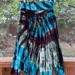 Women's Blue Colorful Tie Photo 1