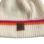 Dunkin Donuts winter hat white pink orange stripe Photo 1