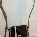 Sun N Sand Accessories Vintage Woven Mini Crossbody Bag - Charcoal/Navy Photo 8