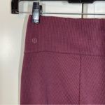 Lululemon Ribbed Softstreme Flared Pant Regular Garnet red size 2 Photo 2