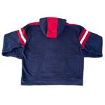 Tommy Hilfiger Vintage 90s Navy Blue Red Fleece Hoodie Zip Up Jacket Photo 1