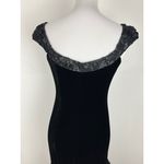 THEIA Black Velvet Lace Fit Flare Evening Gown Formal Dress Size 4 Photo 15