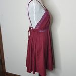 Flying Tomato Burgundy Wine Boho Mini Dress Size Medium Photo 6