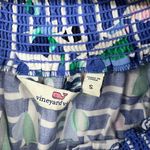Vineyard Vines  Dress Off Shoulder Sailboat Harbor Women Blue Tencel Resort small Photo 5