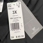 Reebok x Cardi B Black Long Ruched Sleeve Side Cutout Active Shirt NEW Size 3X Photo 8