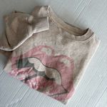 American Eagle  oversized logo sweatshirt Rolling Stones size small nwot oatmeal Photo 2