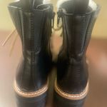 Target Black Combat Moto Boots with Rugged Sole Photo 9