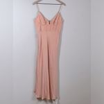 Petal and Pup  Blush Pink Tino Bustier Silky A-line Midi Slip Dress Size Large Photo 3