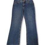 Jeans Size 16 Medium Lee 1889 Mid Rise Fit Jeans Straight Leg Altered Length Altered Hem Blue Denim Pants Photo 0