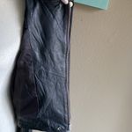 Black real leather moto jacket women’s US size small or 4 Photo 12