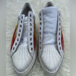 Jeffrey Campbell  Hot Rod Leather Suede Flames Pointed Toe Platform Sneakes Sz 9 Photo 4