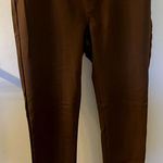 st. john's bay Womens Skinny Leg Chocolate Brown Leggings Small NWOT Photo 0