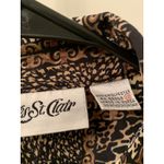 Yves St. Clair Women's Casual/Dress Leopard Print Button Up Blouse Shirt Size 12 Photo 1