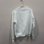 PARKE White and Pink Varsity Mockneck Sweatshirt Valentines Day Collection Rare Photo 4