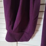 SheIn New Womens Sexy Plunge Wrap Dress with Tie Belt Purple Eggplant Size 1X Photo 5