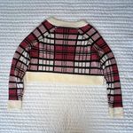 Altar'd State FREE SHIPPING <33 Red, Black, And Cream Plaid Altar’d State Cropped Sweater Photo 1