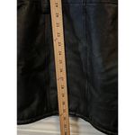 In Style Jacket Womens Large Genuine Leather Faux Fur Lined Winter Coat Zip Black Photo 7