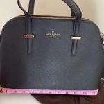 Kate Spade Black Saffiano Leather Satchel Top Handle Crossbody Gold Hardware Photo 6